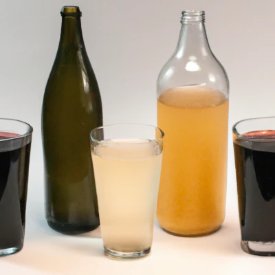 A variety of fermented drinks and beverages