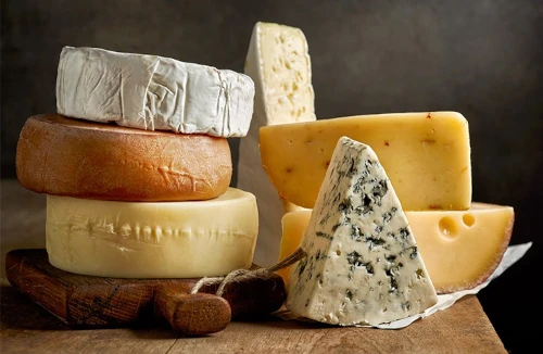 A variety of cheeses from around the world