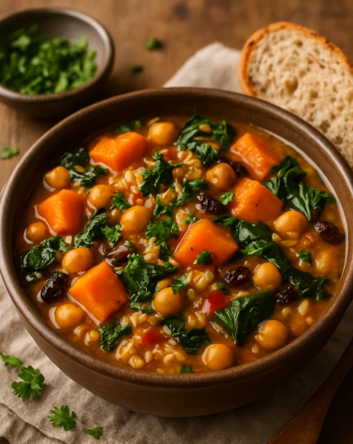 a bowl of African Vegetable Stew