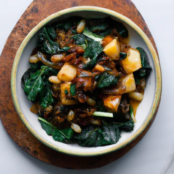 A bowl of African Vegetable Stew.