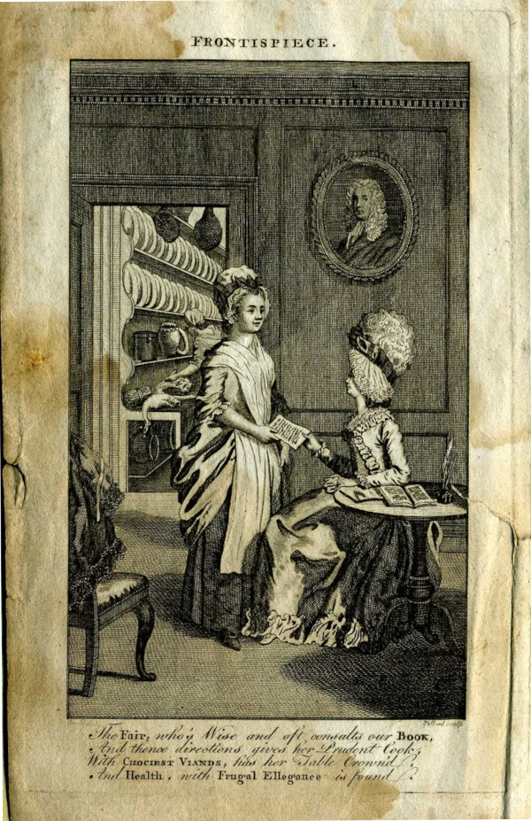 A page from American Cookery cookbook, 1798