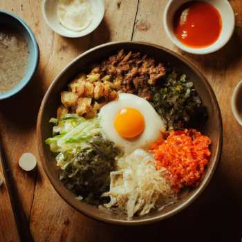 A bowl of Bibimbap 비빔밥