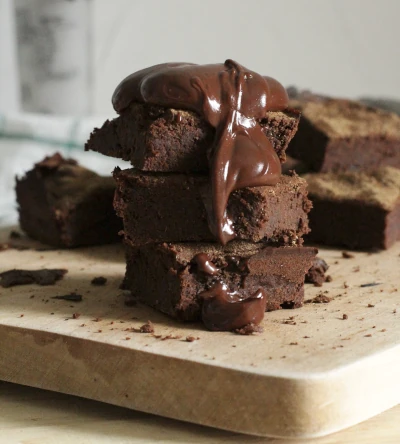 A plate of Chocolate Brownies