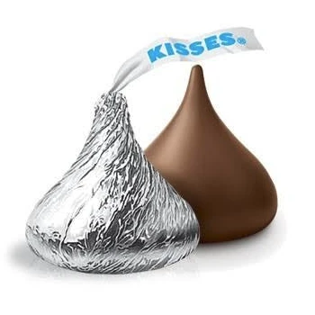 A Hershey's Chocolate Kiss