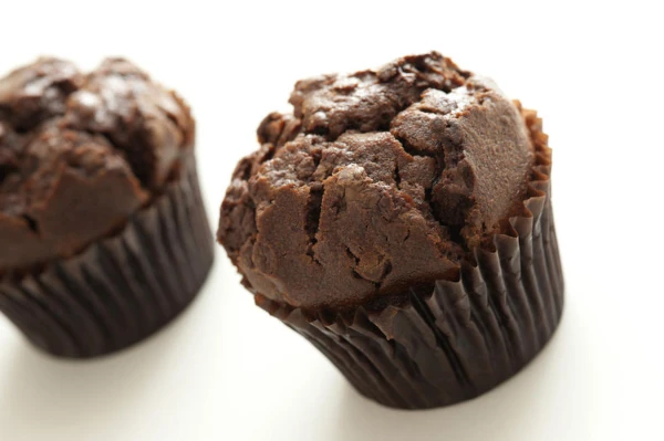 Delicious chocolate muffins.