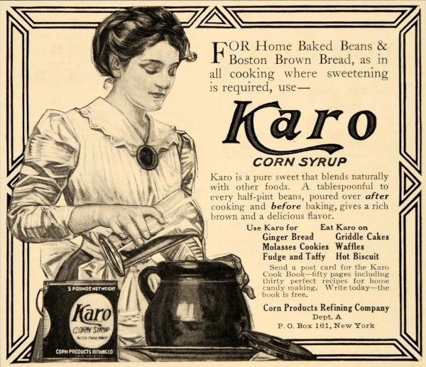 Vintage Karo Syrup advertisement from the 1910.