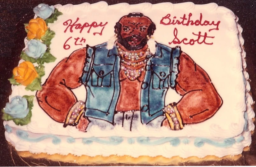 A Mr. T birthday cake.