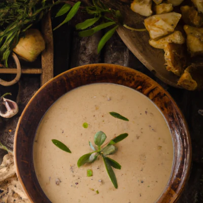 A bowl of Hearty Potato Soup.
