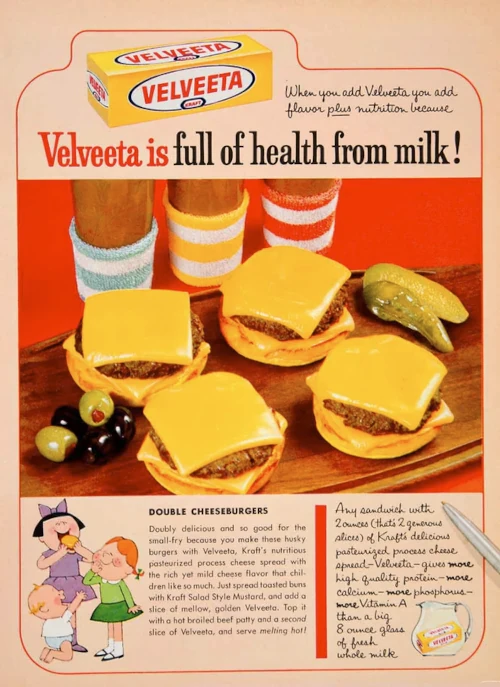 A vintage Velveeta ad from 1964